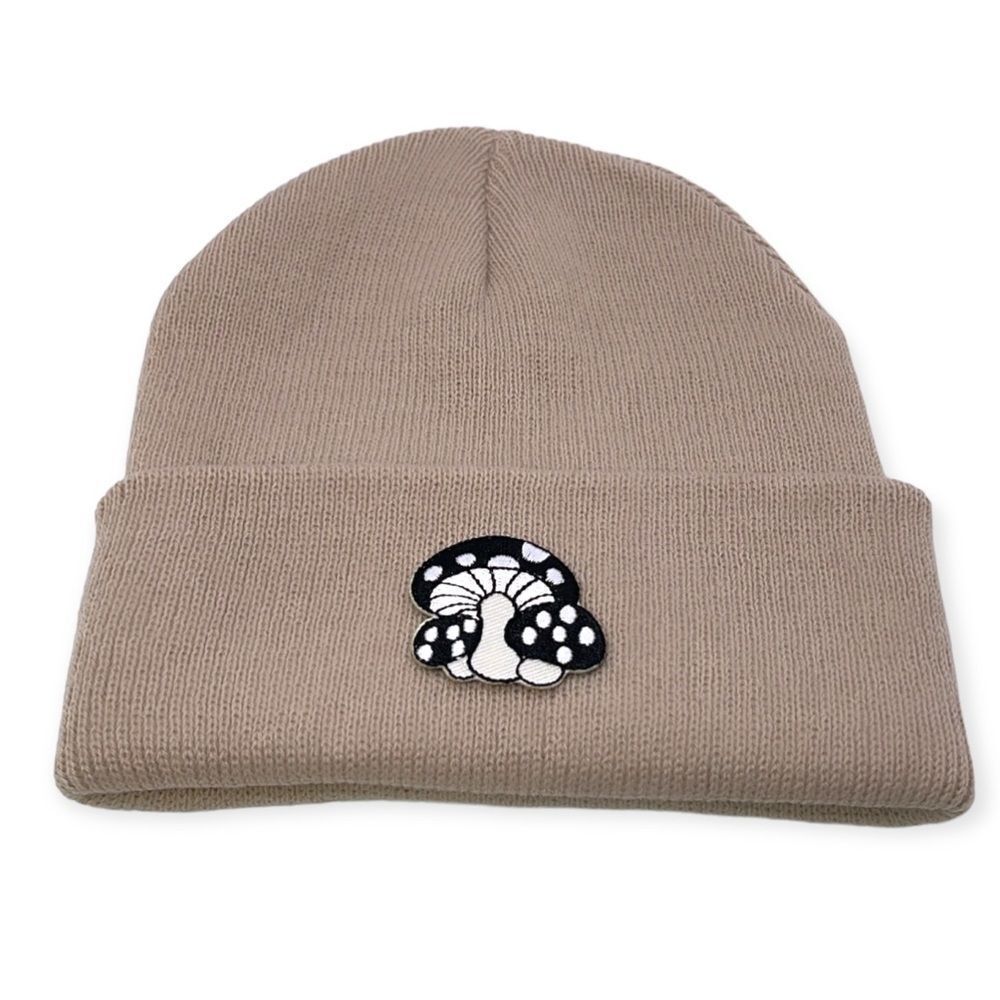 NWT Wool + Pepper Co. Mushrooms Unisex Beanie Hat